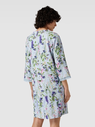 Marc Cain Knielange jurk met all-over bloemenprint Lichtblauw - 5