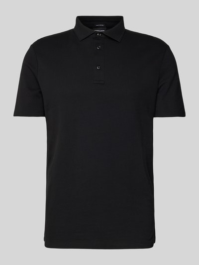 Strellson Poloshirt mit Strukturmuster Modell 'Fisher' Black 2