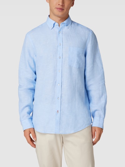 Christian Berg Men Freizeithemd mit Button-Down-Kragen Bleu 4