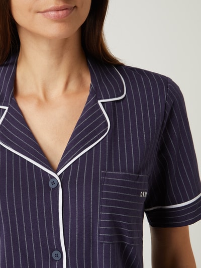 DKNY Pyjama met sierpaspels Donkerblauw - 3