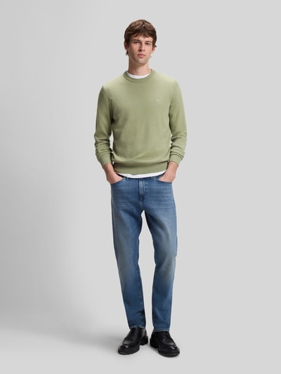 BOSS Orange Regular Fit Pullover aus Baumwoll-Kaschmir-Mix Modell 'Kanovano_S' Lind 1