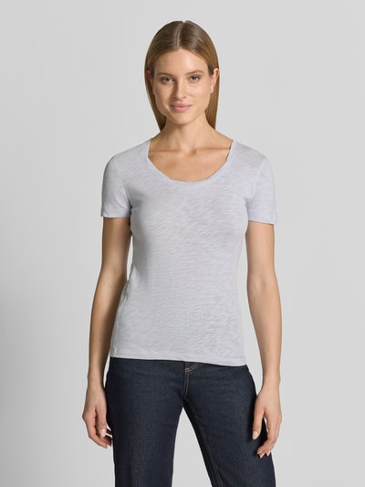 Marc O'Polo Regular Fit T-Shirt aus reiner Baumwolle Hellblau 4