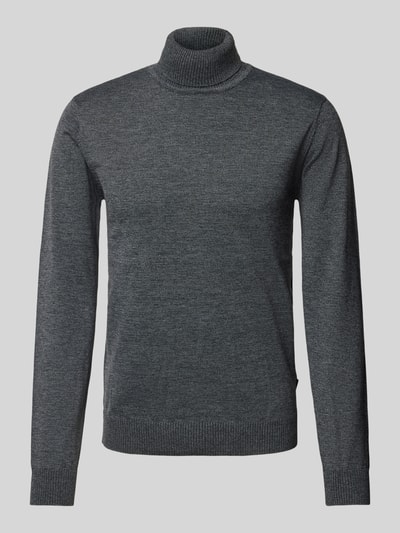 Blend Rollkragenpullover mit Teilungsnähten Black 2