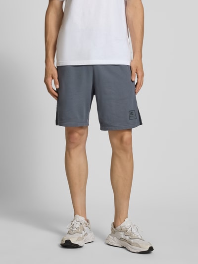 CHAMPION Sweatshorts mit Logo-Print Modell 'TAPE' Anthrazit 4