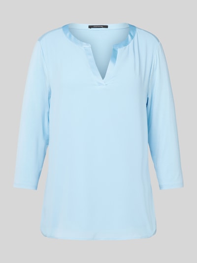 comma Bluse mit 3/4-Arm Bleu 2