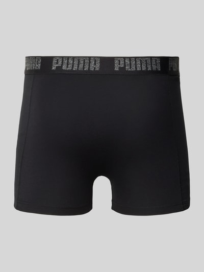 Produktfoto, Pant & Trunk aus Baumwoll-Mix im 2er-Pack von PUMA in Schwarz mit elastischem Bund, glatte Oberfläche, Herren Pant & Trunk von PUMA