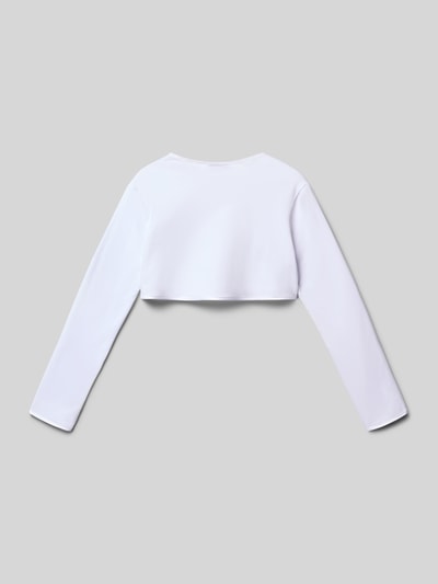 Weise Regular fit bolero met bloemenapplicaties Wit - 3