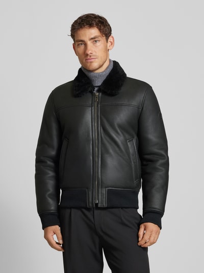 JOOP! Collection Jacke in Leder-Optik Modell 'Sonan' Black 4