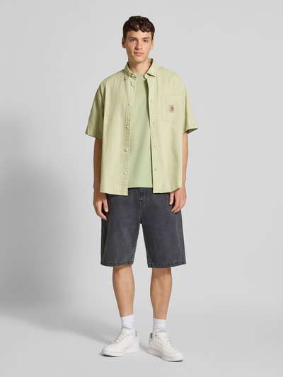 Carhartt Work In Progress Vrijetijdsoverhemd met structuurpatroon Lichtgroen - 1