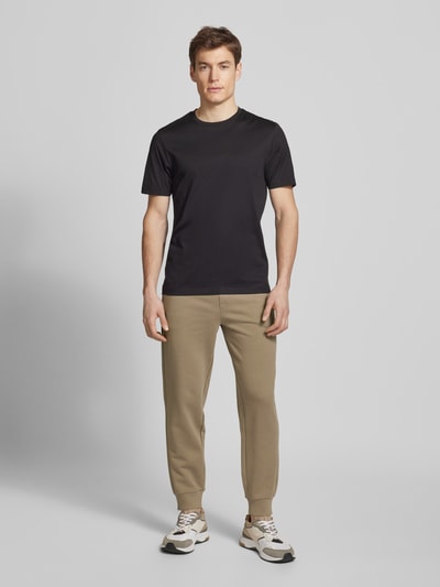 HUGO Relaxed fit sweatpants met steekzakken, model 'Dayote' Lichtbruin - 1