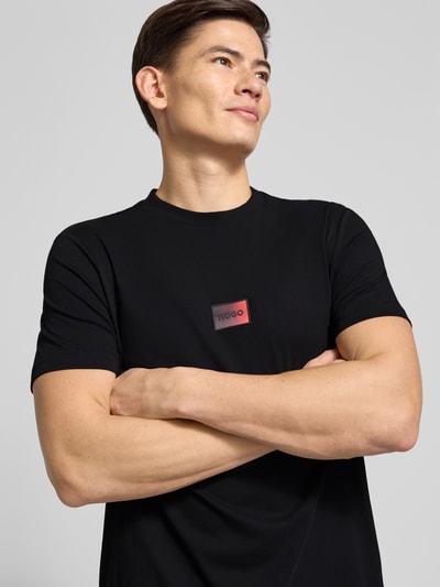 HUGO Regular fit T-shirt van puur katoen model 'DANOTIE' Zwart - 3