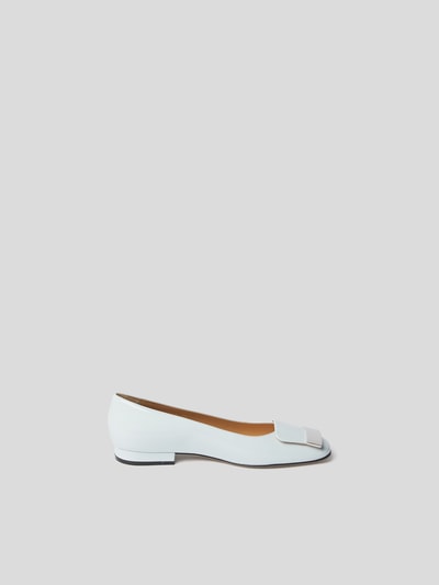 Sergio Rossi Ballerinas mit Metall-Akzenten Offwhite 5