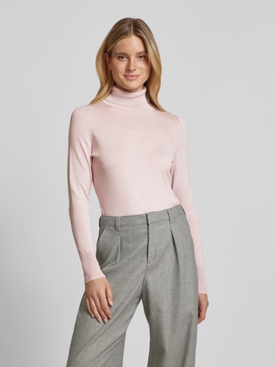 Christian Berg Woman Gebreide pullover met ribboorden Oudroze - 4