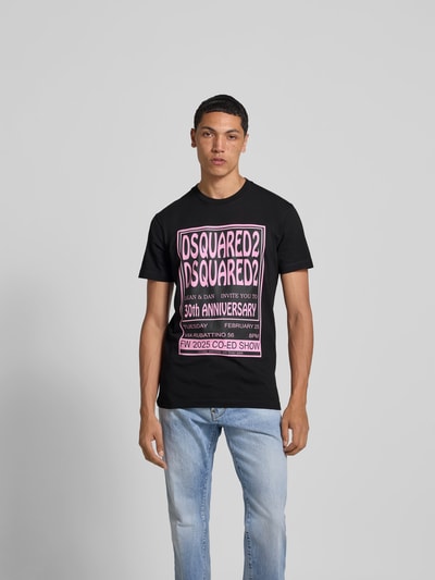 Dsquared2 T-Shirt mit Label-Print Black 4