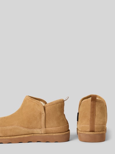 Polo Ralph Lauren Ankle Boots aus Wildleder mit Label-Stitching Cognac 2