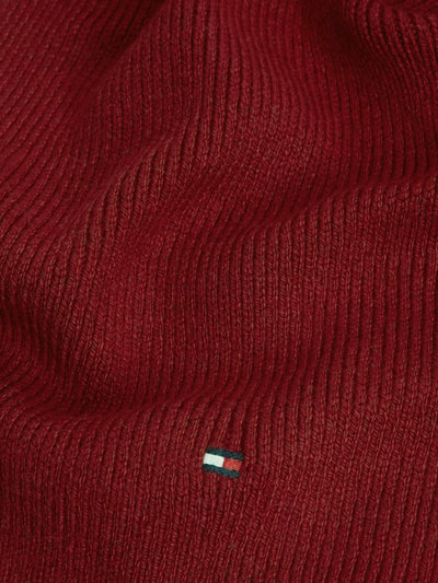Tommy Hilfiger Schal aus Baumwoll-Mix mit Woll-Anteil Rot 2