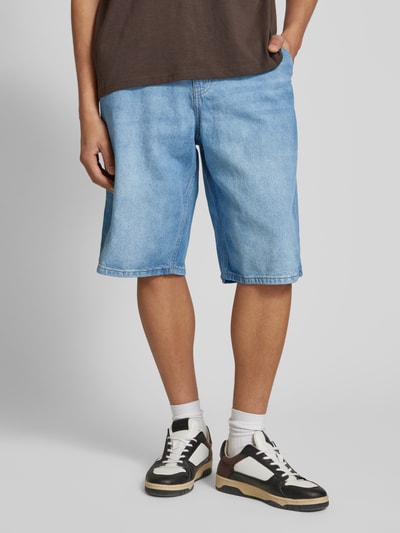REVIEW Baggy Fit Jeans Shorts mit Eingrifftaschen - Jorts Hellblau 4