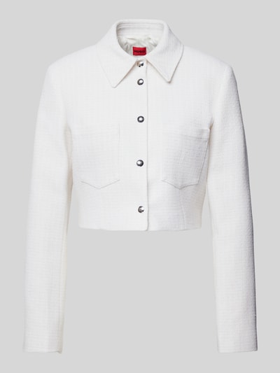 HUGO Blazer met opgestikte borstzakken, model 'Anouka' Offwhite - 2