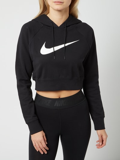 Nike Cropped Standard Fit Hoodie mit Logo-Prints Black 4