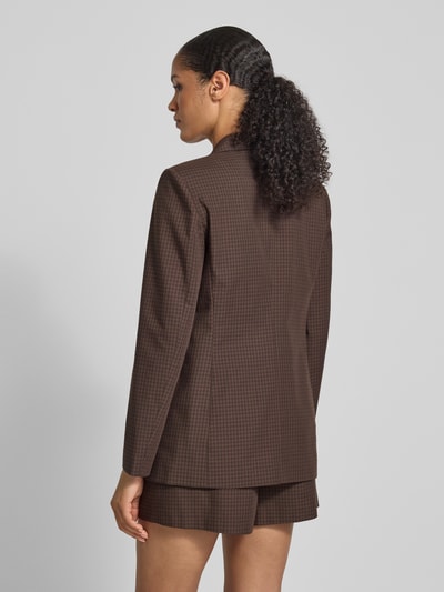 Jake*s Collection Żakiet o kroju regular fit z kołnierzem z połami Ciemnobrązowy 5