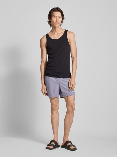 CHAMPION Regular Fit Badehose mit Label-Stitching Violett 1