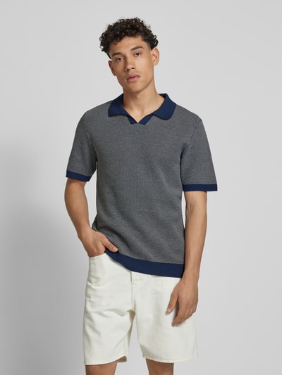 Jack & Jones Relaxed Fit Poloshirt mit Label-Detail Modell 'CEASTON' Dunkelblau 4