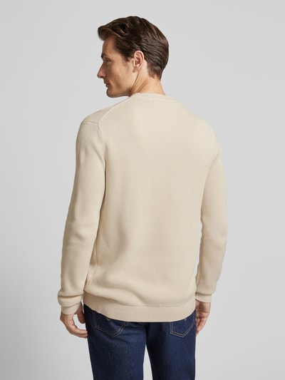 SELECTED HOMME Strickpullover mit Rundhalsausschnitt Modell 'DANE' Offwhite 5