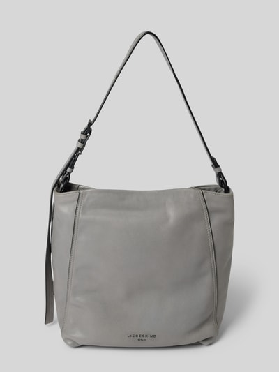 LIEBESKIND BERLIN Handtasche aus Leder mit Label-Detail Modell 'CHUDY' Anthrazit 2