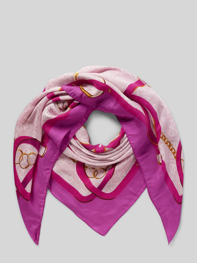 Guess Schal aus Viskose mit Label-Detail Modell 'FOULARD' Pink 1