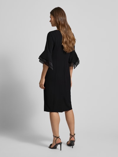 Adrianna Papell Knielanges Cocktailkleid mit Rundhalsausschnitt Black 5