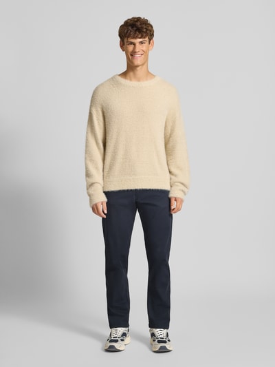 Jack & Jones Relaxed fit chino met achterzakken, model 'KANE' Marineblauw - 1