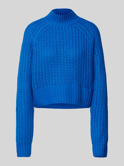 Noisy May Gebreide pullover met ribboorden, model 'TESSA' Koningsblauw - 1