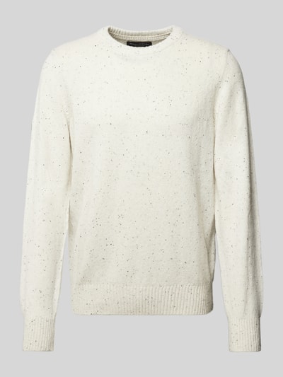 Marc O'Polo Regular Fit Pullover aus Tweedgarn  Offwhite 2