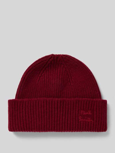 Paul Smith Beanie aus Woll-Kaschmir-Mix Dunkelrot 1