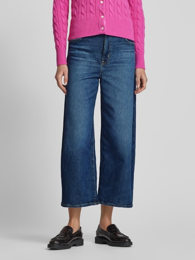 Lauren Ralph Lauren Wide Leg Jeans mit verkürztem Schnitt Modell 'SAIRA' Hellblau 4