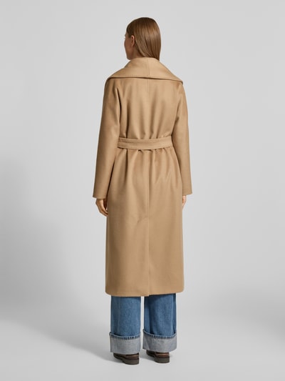 Max Mara Studio Regular fit wollen mantel van een mix van kasjmier en alpaca, model 'SPIGA' Camel - 5