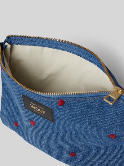 WOUF Kosmetiktasche aus reiner Bio-Baumwolle Modell 'Anais' Jeansblau 3