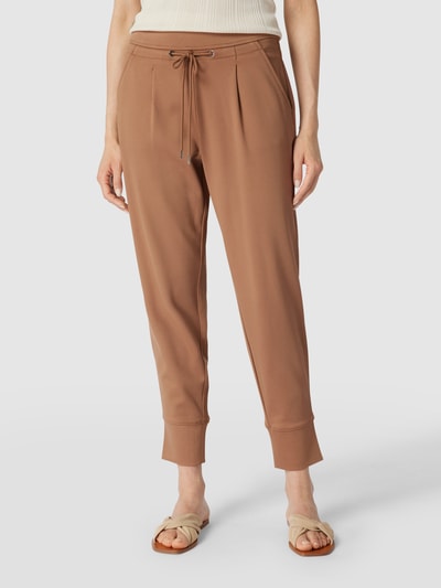 Christian Berg Woman Sweatpants mit Strukturmuster Hellbraun 4