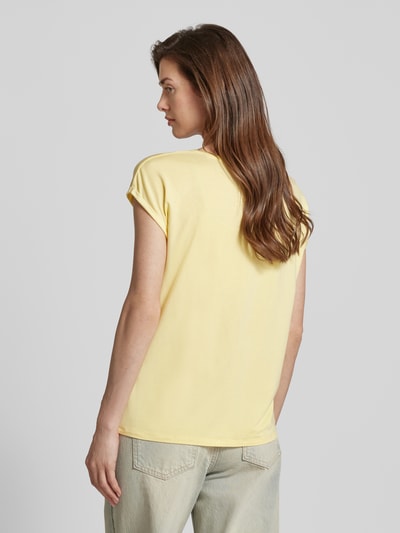 Vero Moda T-shirt van een mix van lyocell en elastaan, model 'AVA' Lichtgeel - 5