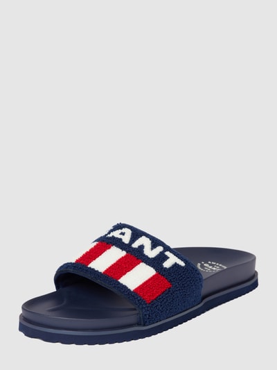 Gant Slides mit Label-Detail Dunkelblau 2