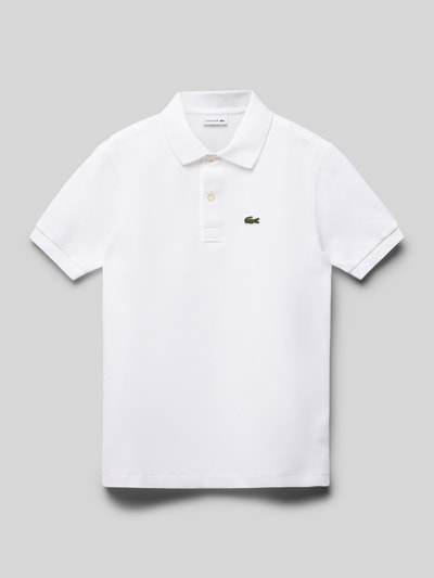 Lacoste Poloshirt met logopatch in wit online kopen P C