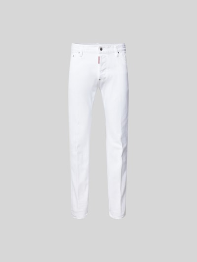 Dsquared2 Slim Fit Jeans mit Label-Detail Weiss 1