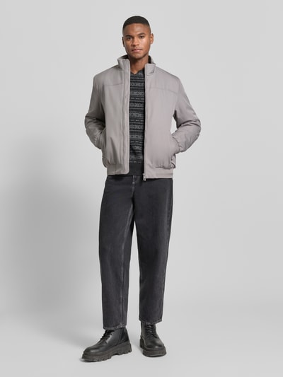 Geox Jacke mit Stehkragen Modell 'VINCINT' Graphit 1