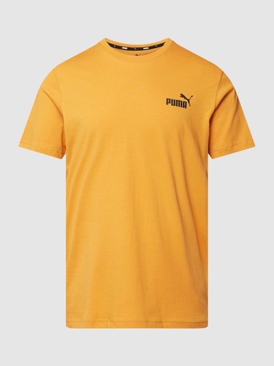 PUMA PERFORMANCE T-Shirt mit Label-Detail Modell 'Small Logo' Orange 2