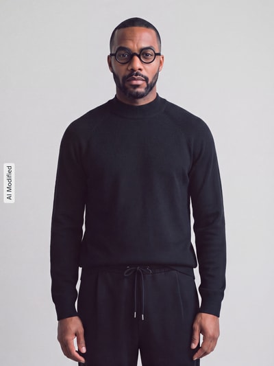 Strellson Regular Fit Pullover aus Baumwoll-Mix Modell 'Tito-M' Black 4