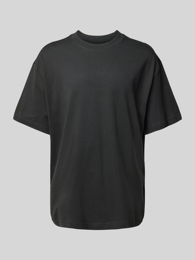 WEEKDAY Oversized T-shirt met geribde ronde hals Antraciet - 2