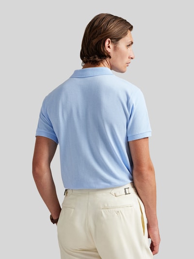 Polo Ralph Lauren Slim Fit Poloshirt aus reiner Baumwolle Hellblau 5