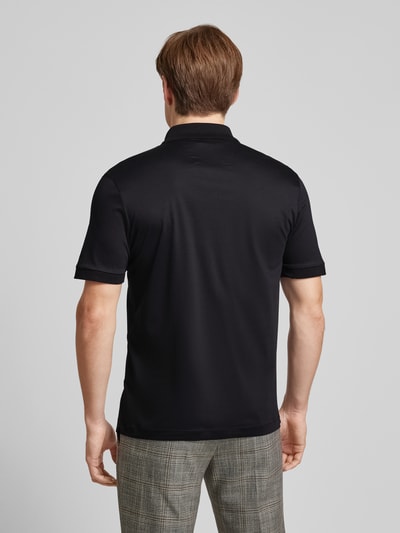 BOSS Slim fit poloshirt met korte knoopsluiting Zwart - 5