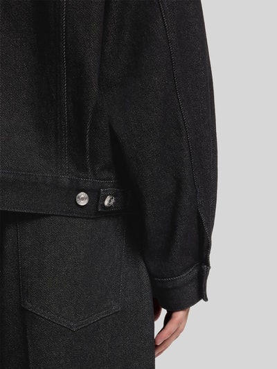 HUGO Regular Fit Jeansjacke aus reiner Baumwolle Black 6