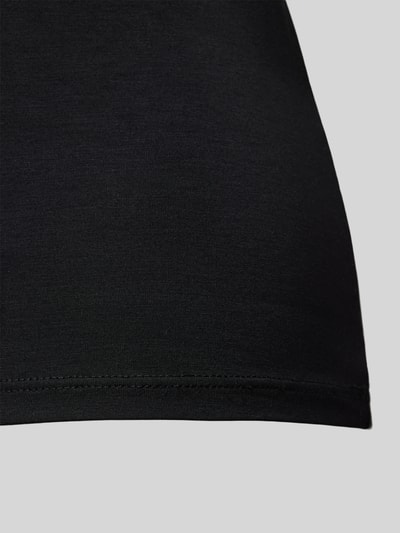 Jake*s Casual Slim Fit Top aus Modal-Mix Black 2
